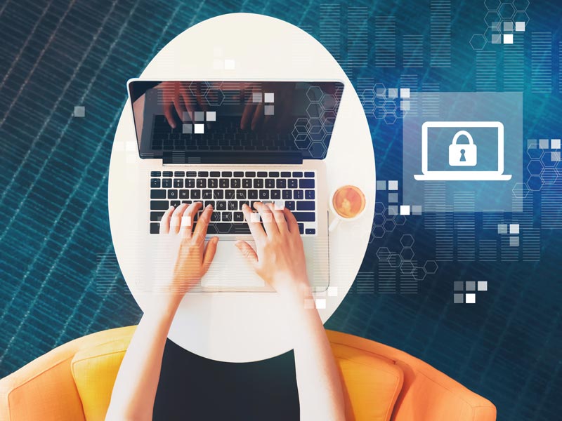 person using computer